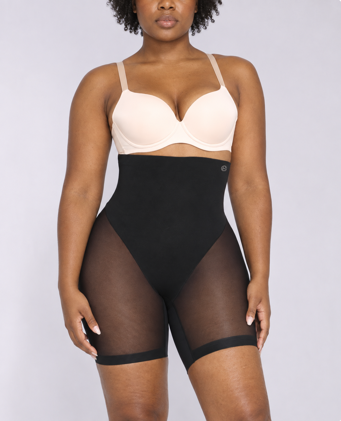 MeshSmooth High-Waisted Mid Thigh Short
